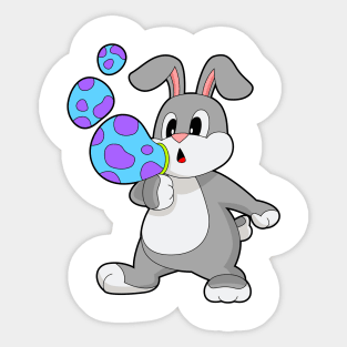 Rabbit Soap bubbles Sticker